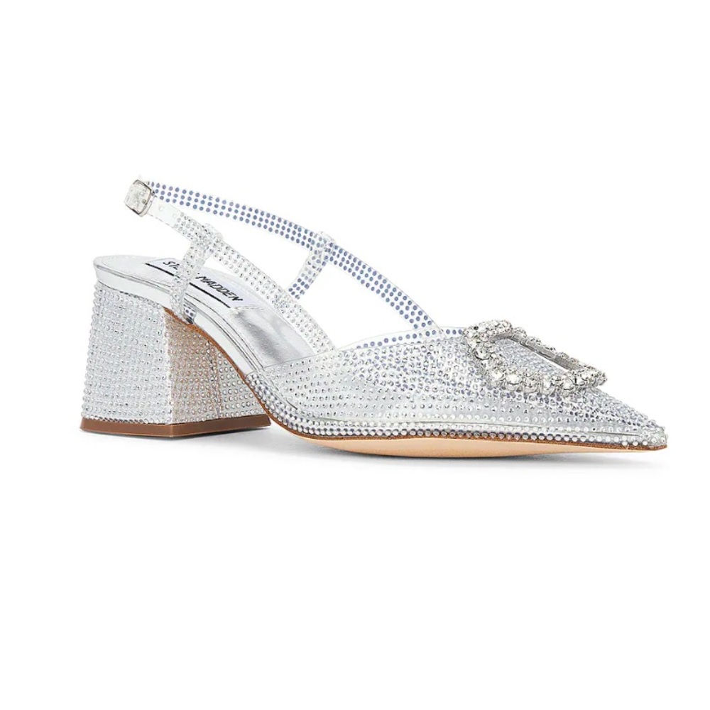 Steve Madden Bergen Heel in Clear Size: 6